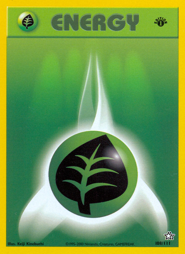 Neo Genesis Grass Energy #108/111 first edition